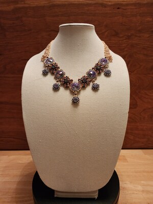 Duchess - Baroque Style Bead and Crystal Necklace - image1
